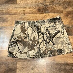 Refrain Camo Mini Skirt